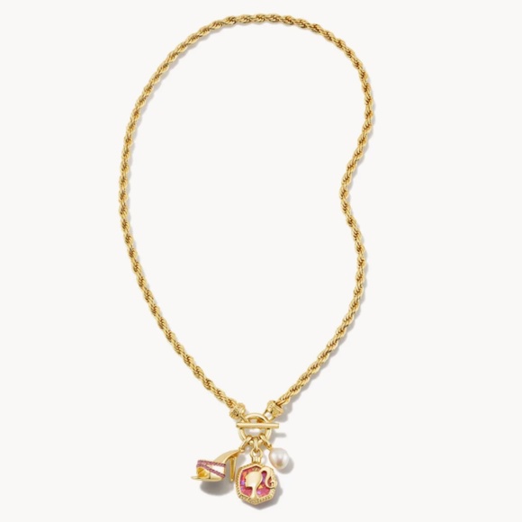 Kendra Scott Barbie Pearl Charm Necklace - Picture 1 of 5